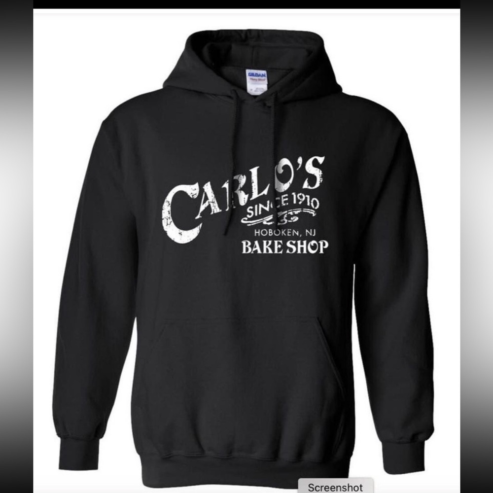 Cake Boss Carlo’s Bakery Buddy Valastro Unisex Pullover Black Hoodie.NEVER WORN!